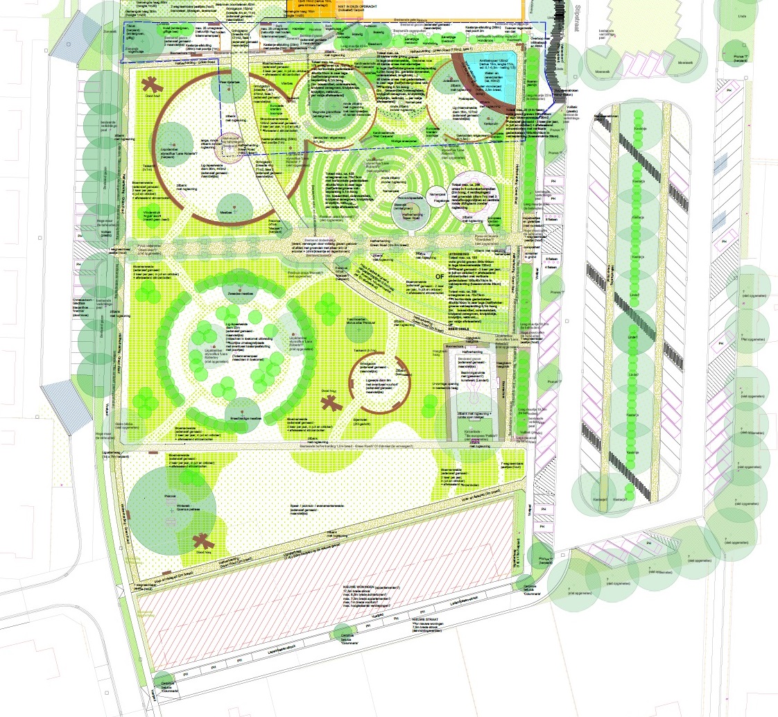 Voorontwerp 2_2023-03-31_Begraafplaats Kwaadmechelen (fase 1) te Ham - B - Overzichtsplan - schaal 1-200 (voorontwerp + masterplan) A0 screen - bijgesneden